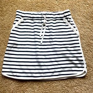 Talbots Medium Cream and Black striped skirt